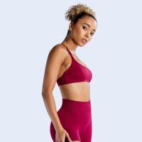 Sujetador deportivo de alto soporte para mujer, sujetador de ropa interior inalámbrico transpirable para Yoga y gimnasio - details 3