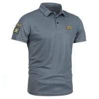 Camisas Polo Para Hombre Coreanas De Color Sólido Casual Manga Corta Cuello En V Moda De Calle 5XL Antideslizante - details 4