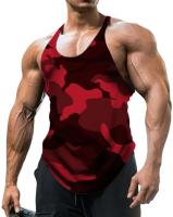 Nuevo chaleco con estampado de camuflaje para hombre, camisetas sin mangas de gimnasio geniales a la moda en 3D, camiseta sin mangas deportiva para entrenamiento físico Popular para hombre - details 4