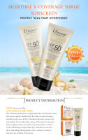 Crema solar blanqueadora, protector solar para el cuerpo Facial SPF50 + control de aceite, corrector hidratante impermeable a prueba de sudor, cuidado de la piel de alta potencia - details 1