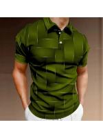 Jersey POLO camisa botones color sólido mangas cortas moda retro commuter hombres mangas cortas. - details 3
