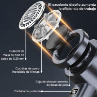 Removedor de pelusa para ropa, Afeitadora eléctrica de tela, eliminador de pellets de pelusa recargable M8 - details 3
