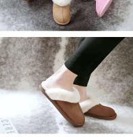 Zapatillas de casa de otoño e invierno, algodón antideslizante para parejas de interior de felpa cálidas para hombres y mujeres al por mayor - details 10