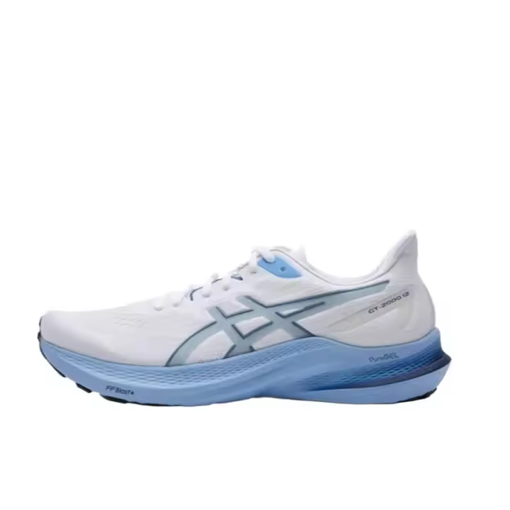 Leten 【100% Original】 GT-2000 12 Zapatillas para correr de malla blancas y azules Unisex 1011B691-100 - 1