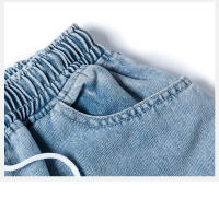 Jeans Casuales para Hombres en Primavera-Otoño Cintura Elástica, Pantalones de Denim de Trabajo Azules Estilo Hip Hop Joggers Streetwears - details 17