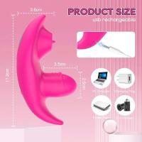Vibrador Inalámbrico Wearable Bluetooth Control Remoto de Mujer Estimulador de Clítoris y Punto G - details 12