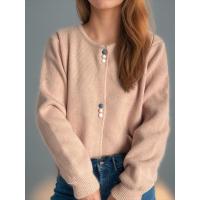 Suéteres de punto holgados de estilo coreano con cuello redondo para mujer, novedad de otoño 2024 - details 6