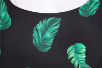 Vestido midi de fiesta elegante sin mangas con estampado floral y tirantes finos para mujer - details 21