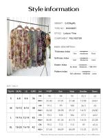 Printed dress elegant long sleeve short skirt - details 0