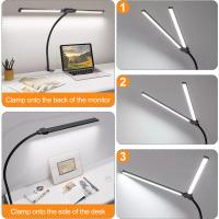 PULUZ-Tubo de cuello de cisne, luz de relleno LED, Clip de cabeza doble, lámpara de escritorio - details 5