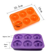 Molde de silicona antiadherente para hornear Donuts, herramienta de confitería para rosquillas de 6 cavidades, apta para lavavajillas, forma perfecta - details 2