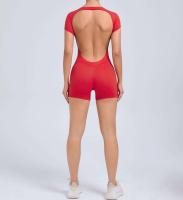 Mono de Yoga de Alta Brillo Conjunto Deportivo de Gimnasio sin Espalda para Mujeres - details 9