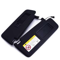 Panel negro para Volkswagen Golf Jetta 7 T-Cross Passat B8 CC E-Golf T-Roc ID6 X parasol delantero de coche con luz de espejo de tocador - details 0