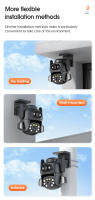 Cámara de vigilancia inalámbrico WIFI HD video llamar exterior inteligente Visión nocturna remoto doméstico 360 grados vigilancia - details 22