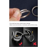 Llaveros de aleación de titanio Real para hombre, colgante de hebilla, llavero de coche superligero, regalo creativo masculino, venta al por mayor - details 16