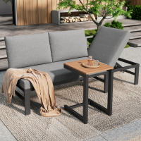 Juego de Muebles de Jardín Sofá de 3 Plazas con Función de Inclinación Ajustable 5-Pasos, hasta 55° - details 2