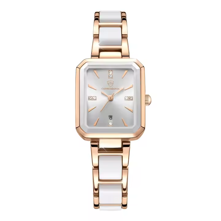 Reloj de Cuarzo de Lujo para Mujer Reloj de Negocios Elegante de Acero Inoxidable - 1
