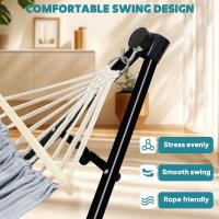 Hamaca y Silla de Algodón Anyoo Portátil Soporte Plegable para Uso Interior y Exterior - details 25