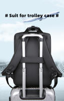 Mochila multifuncional para ordenador portátil de 15,6 pulgadas, hombre de negocios de viaje para morral, resistente al agua, color negro, para estudiante - details 15