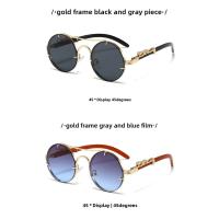 gafas de sol punk redondas retro para hombre, moda de conducción, gafas de sol avanzadas para compras de viaje multicolores para mujer. - details 6