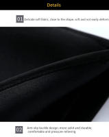 Corsé de palacio de neopreno, 3 capas de parche absorbente de sudor, moldeador corporal para mujeres con control del abdomen y cremallera - details 1