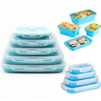 Cajas de Picnic para el hogar y la cocina, contenedor de alimentos de silicona, cuenco plegable, fiambrera plegable - details 5