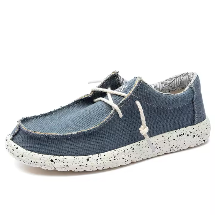 Zapatos de lona para hombre, calzado informal, transpirable, ligero, suave, cómodo, talla europea estándar, Verano - 1