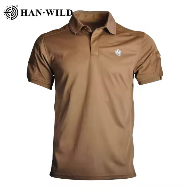 Hanye camisa de soldado de manga corta de secado rápido para hombre - 1