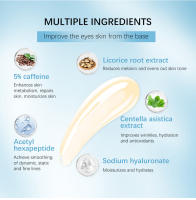 Sérum para los Ojos de Cafe 5% Crema Roller para Ojos con Ojeras Desvanece Líneas Finas - details 7