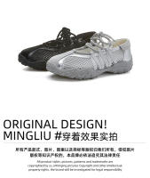 Nuevos zapatos Mary Jane de malla transpirable blanca, zapatos casuales de alta gama para mujer, zapatos de moda. - details 11