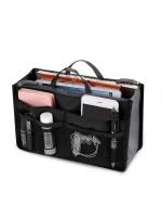Bolsa de Maquillaje de Gran Capacidad Portátil, Doble Cremallera, Múltiples Bolsillos para Cosméticos de Viaje - details 9