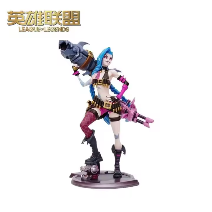 League of Legends Loose Cannon Jinx & The Piltover Enforcer Vi acción Anime figura modelo muñecas juguete - 1