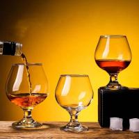 Juego de whisky de cristal, copa de cerveza de vino tinto, patas altas cortas, Brandy pequeño, 2 uds. - details 0