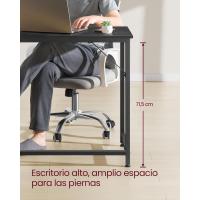 Mesa de Trabajo Pequeña Industrial Ideal para Teletrabajo, Estudio, Dormitorio 60 x 135 x 76cm - details 2