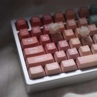 Rainbow colorful original factory height five-sided sublimation nical keyboard keycap 134 keys small full set - details 1