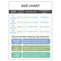 Saco de dormir de dibujos animados para bebés, saco de dormir grueso de dos patas con Mangas desmontables para niños y niñas, para Otoño e Invierno - details 3