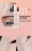 HANDAIYAN Delineador de ojos líquido brillante nacarado de color, pigmento de sombra de ojos metálico, cejas, resistente al agua, arte de labios para fiesta - details 2