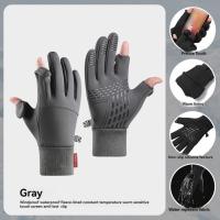Guantes de invierno cálidos multifunción, manoplas deportivas antideslizantes e impermeables, manoplas de conducción al aire libre a prueba de viento con dedos completos para senderismo - details 6