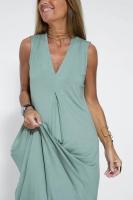 Camiseta larga de verano V- w para mujer - details 9