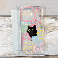 Funda Transparente Linda de Gato Negro para iPhone 16E 11 13 12 14 16 Pro Max 15 Plus XR X XS 7 8 Se 2022 Animal Suave TPU Cover - details 5