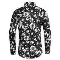 Camisa de Moda de Otoño Impresión Digital Casual Camisa de Negocios de Manga Larga - details 19