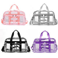 Bolsa de viaje transparente de PVC, bolsos de hombro tipo bandolera portátiles para deportes, senderismo al aire libre, natación, compras, bolso transparente - details 13