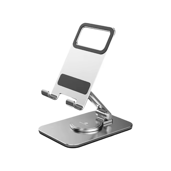 Soporte de Teléfono Giratorio 360° para Escritorio con Ángulo Ajustable Altura Soporte de Teléfono Plegable para Todo Dispositivo de Teléfono Accesorios de Electrónica - 1