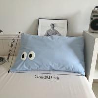 Funda de almohada suave y cómoda, funda de almohada transpirable lavable a máquina con dibujos animados, funda de almohada Rectangular de poliéster para sofá, 2 uds. - details 0