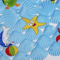 1 Alfombrilla Antideslizante para Baño De Dibujos Animados, Alfombrilla De Forma Especial Con Orificio De Drenaje - details 3