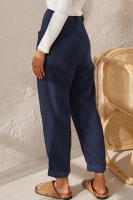 Pantalones elásticos coreanos cómodos originales de mujer Pana Lisa de pierna recta sueltos de Otoño Invierno - details 18