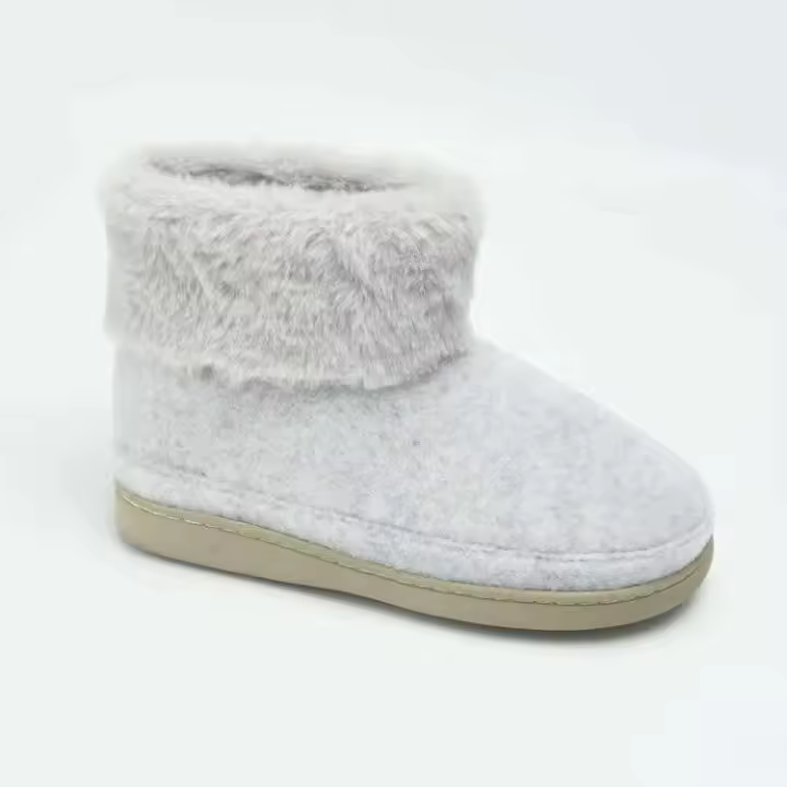 Botas de invierno con logotipo de bota para mujer, zapatos de nieve con plataforma cálida, moda y cómodas, PU - 1
