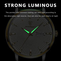 Reloj de Pulsera de Cuarzo POEDAGAR Luminoso, Impermeable, Calendario, Regalo Perfecto para Hombres - details 4