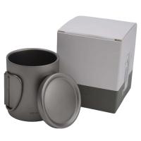 Taza de té y café cubiertas con agua de titanio de doble pared para exteriores, villa para acampar al aire libre - details 9
