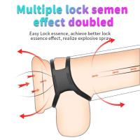 Anillo masculino para retrasar la eyaculación, bola de unión escrotal, anillos para hombre, anillo de silicona, juguete sexual para hombres - details 3